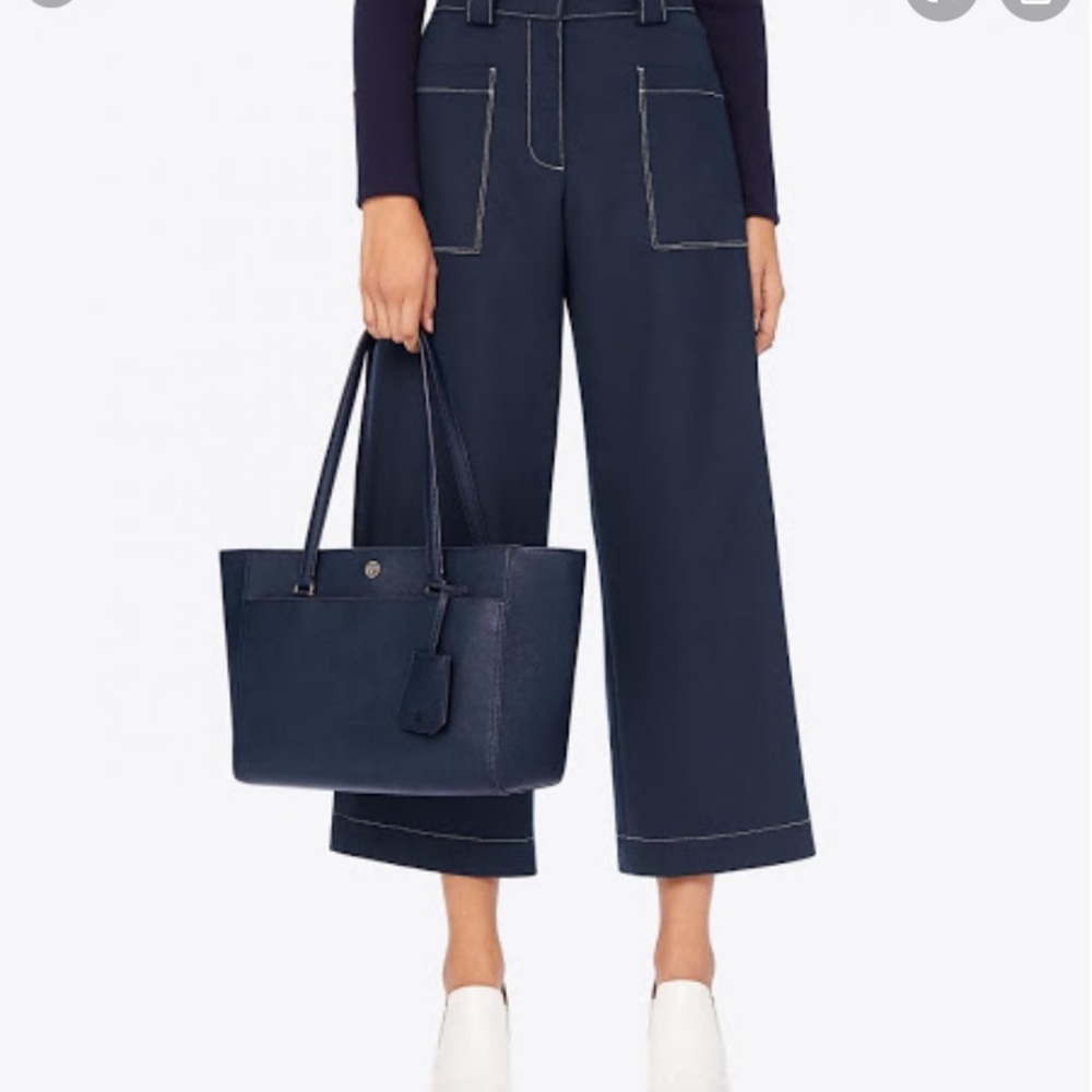 Tory Burch Small Robinson Tote Royal Navy